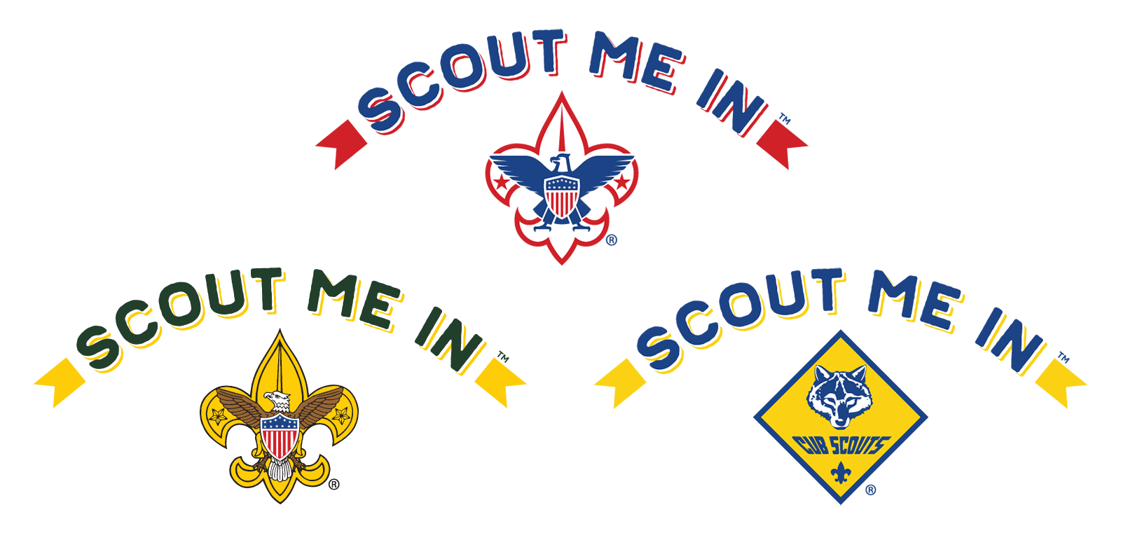 Scout Me In Triple Logo