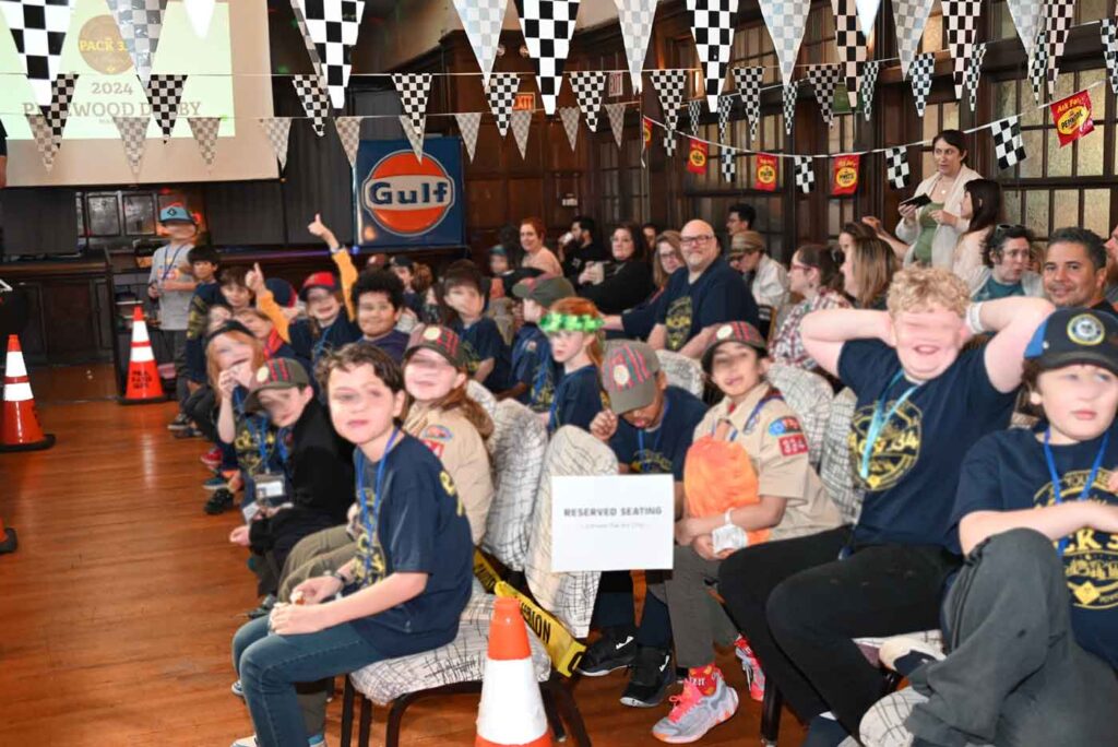 Pack 334 2024 Pinewood Derby Crowd